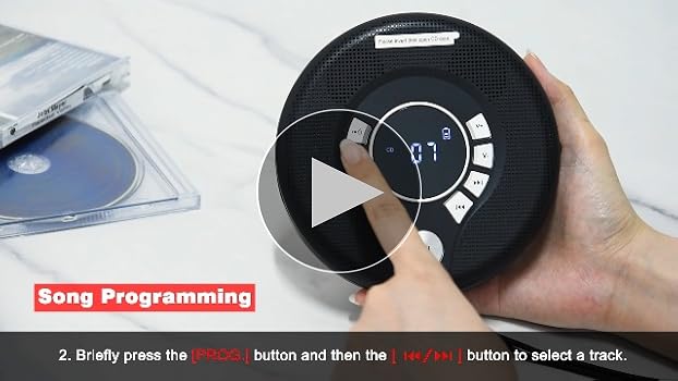 Amazon.com: Portable CD Player with 2000mAh Rechargeable